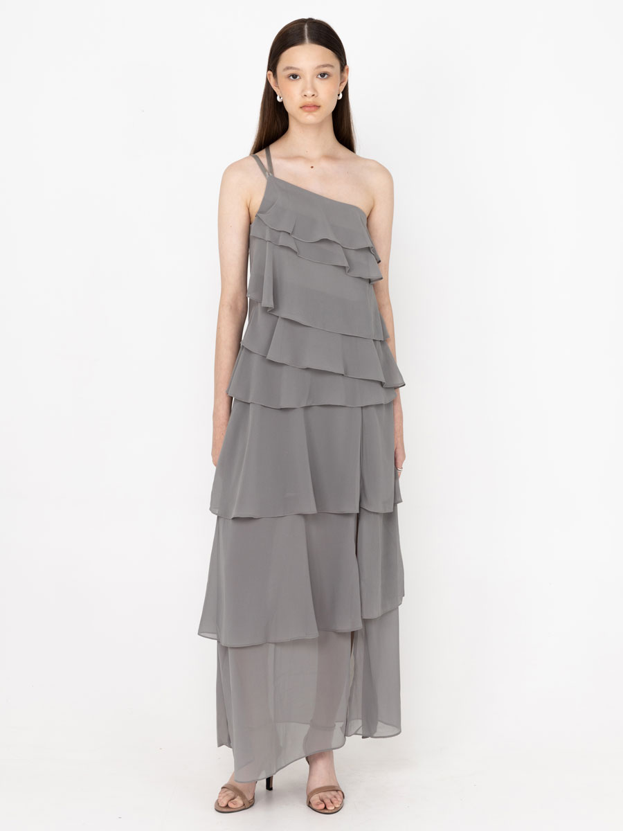 Azalea Dress Dark Gray - The Canopy Room